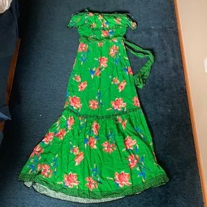 Flying Tomato Green Floral Dress